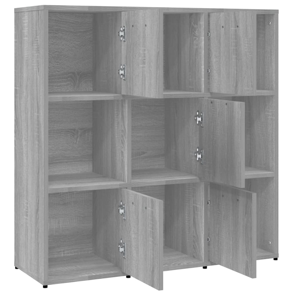 vidaXL Bibliotecă, gri sonoma, 90x30x90 cm, lemn prelucrat vidaXL Bibliotecă, gri sonoma, 90x30x90 cm, lemn prelucrat