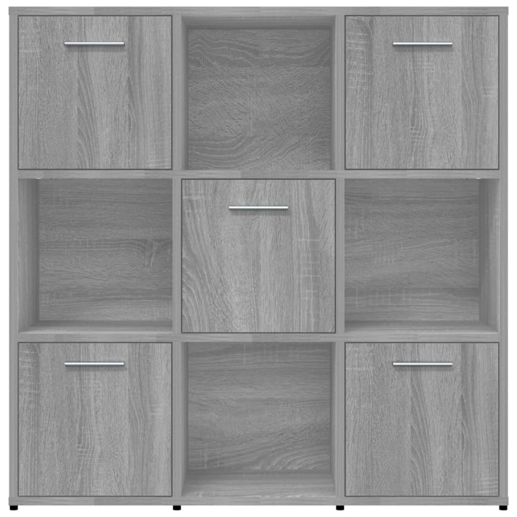 vidaXL Bibliotecă, gri sonoma, 90x30x90 cm, lemn prelucrat vidaXL Bibliotecă, gri sonoma, 90x30x90 cm, lemn prelucrat