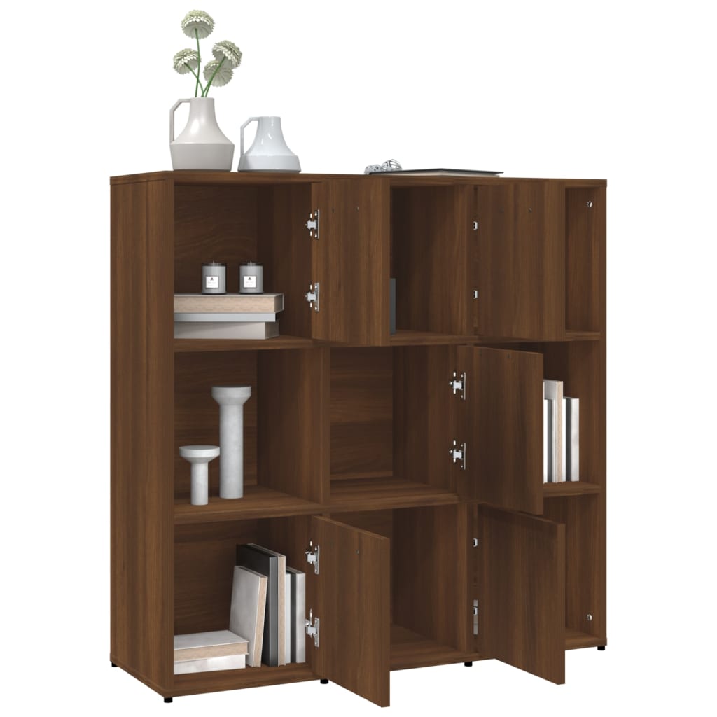 vidaXL Bibliotecă, stejar maro, 90x30x90 cm, lemn prelucrat vidaXL Bibliotecă, stejar maro, 90x30x90 cm, lemn prelucrat