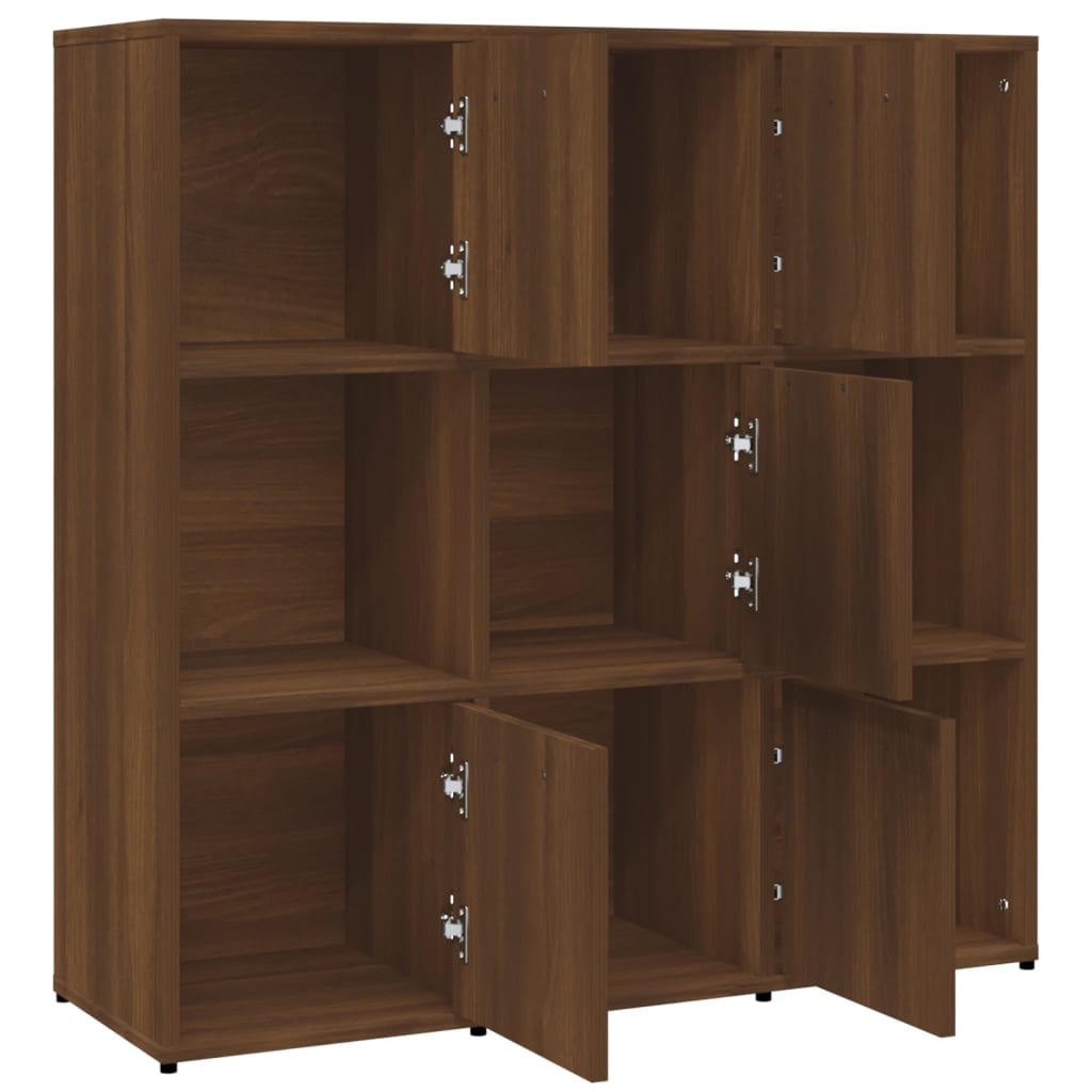 vidaXL Bibliotecă, stejar maro, 90x30x90 cm, lemn prelucrat vidaXL Bibliotecă, stejar maro, 90x30x90 cm, lemn prelucrat
