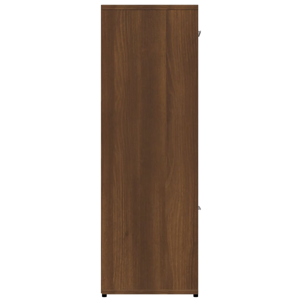 vidaXL Bibliotecă, stejar maro, 90x30x90 cm, lemn prelucrat vidaXL Bibliotecă, stejar maro, 90x30x90 cm, lemn prelucrat