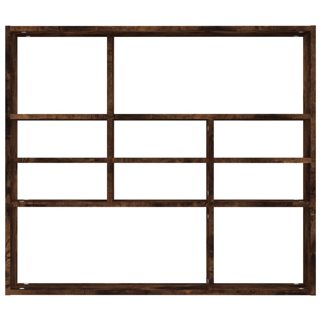 vidaXL Raft de perete, stejar fumuriu, 90x16x78 cm, lemn compozit vidaXL Raft de perete, stejar fumuriu, 90x16x78 cm, lemn compozit