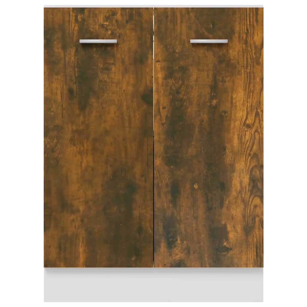 vidaXL Dulap inferior “Lyon”, stejar fumuriu, 60x46x81,5 cm vidaXL Dulap inferior “Lyon”, stejar fumuriu, 60x46x81,5 cm