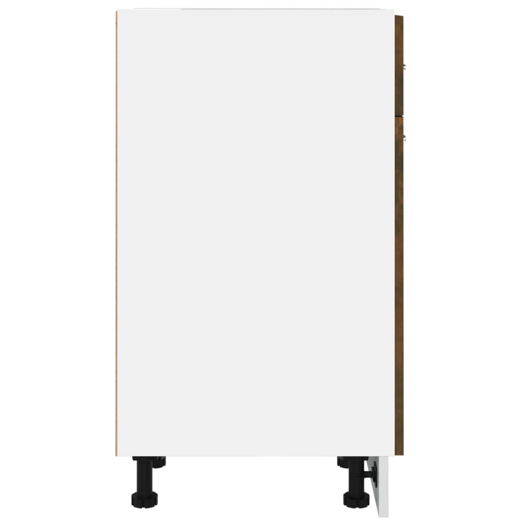 vidaXL Dulap inferior cu sertar “Lyon”, stejar fumuriu