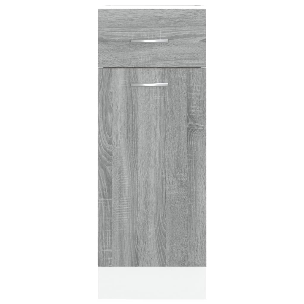 vidaXL Dulap inferior cu sertar “Lyon” gri sonoma 30x46x81,5cm vidaXL Dulap inferior cu sertar “Lyon” gri sonoma 30x46x81,5cm