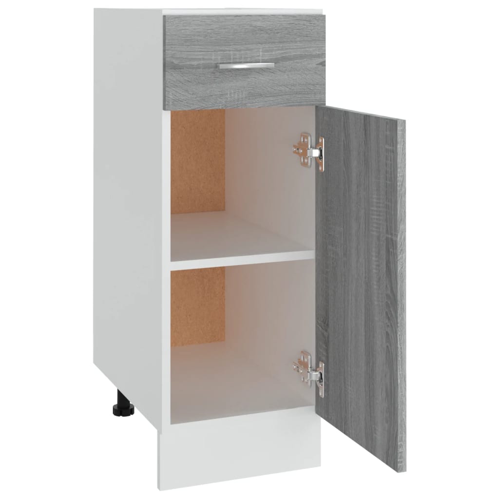 vidaXL Dulap inferior cu sertar “Lyon” gri sonoma 30x46x81,5cm vidaXL Dulap inferior cu sertar “Lyon” gri sonoma 30x46x81,5cm
