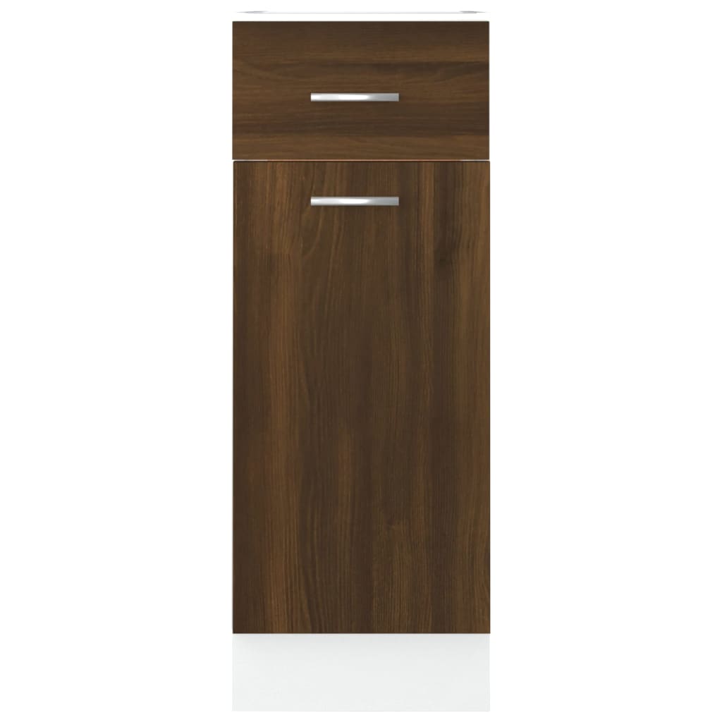 vidaXL Dulap inferior cu sertar “Lyon” stejar maro 30x46x81,5cm vidaXL Dulap inferior cu sertar “Lyon” stejar maro 30x46x81,5cm