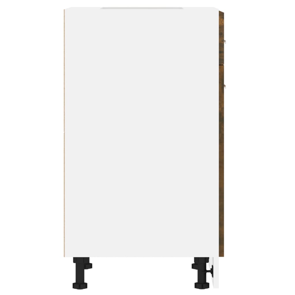 vidaXL Dulap inferior cu sertar “Lyon”, stejar fumuriu, 50x46x81,5 cm