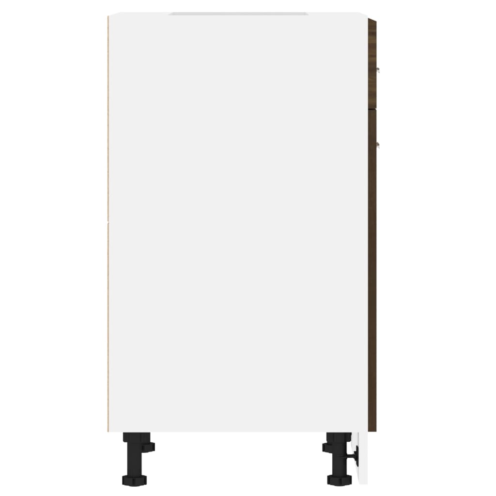 vidaXL Dulap inferior cu sertar “Lyon”, stejar maro, 50x46x81,5 cm