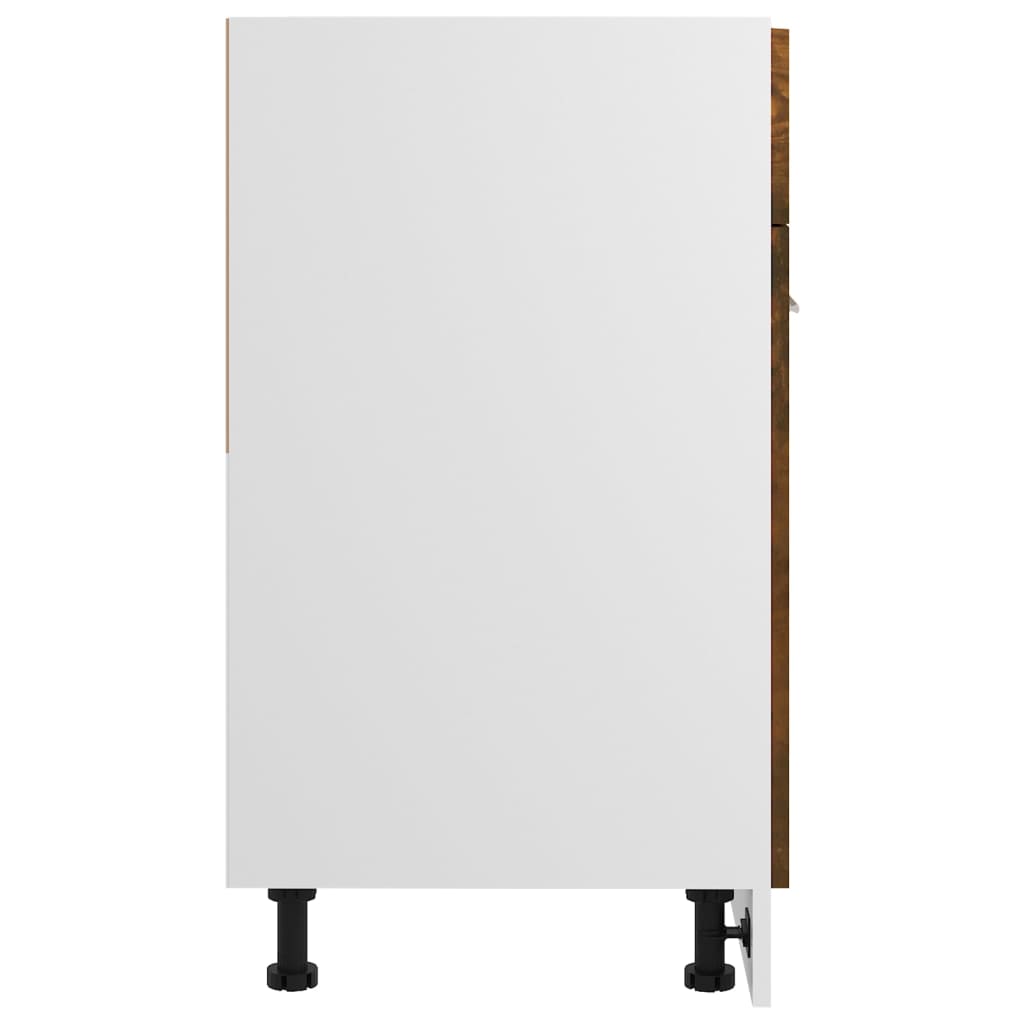 vidaXL Dulap inferior cu sertar “Lyon”, stejar fumuriu, 60x46x81,5 cm