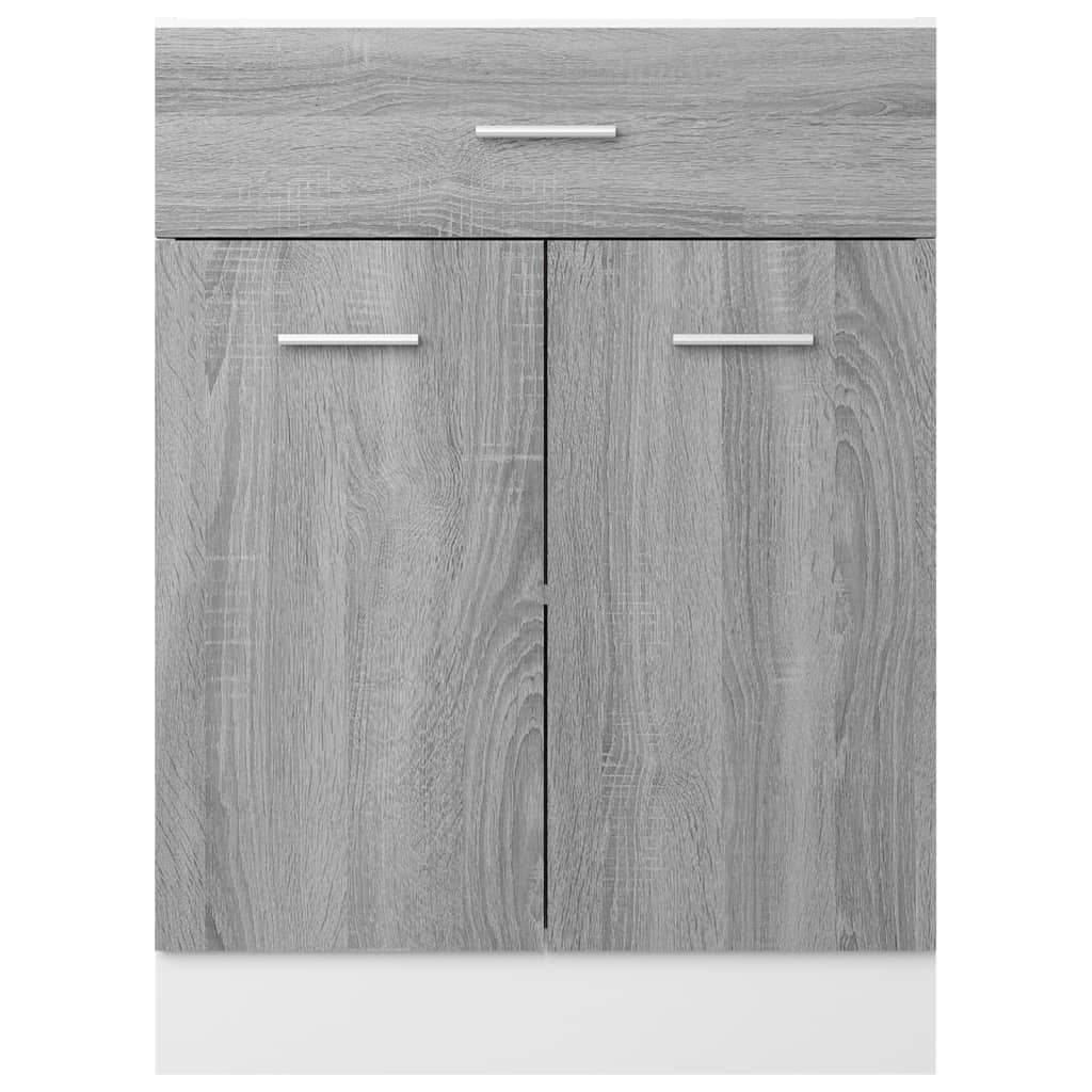 vidaXL Dulap inferior cu sertar “Lyon” gri sonoma 60x46x81,5cm