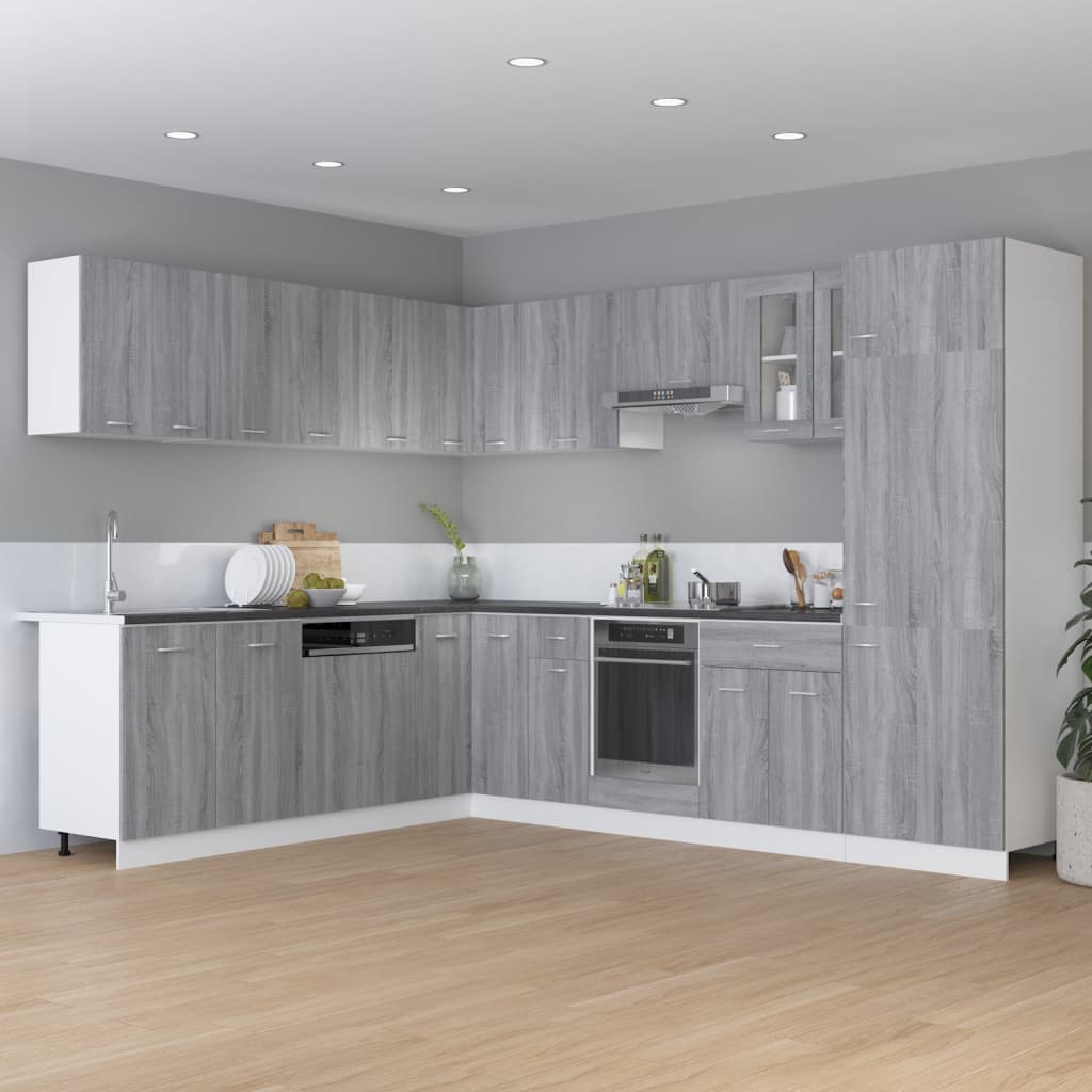 vidaXL Dulap inferior cu sertar “Lyon” gri sonoma 60x46x81,5cm