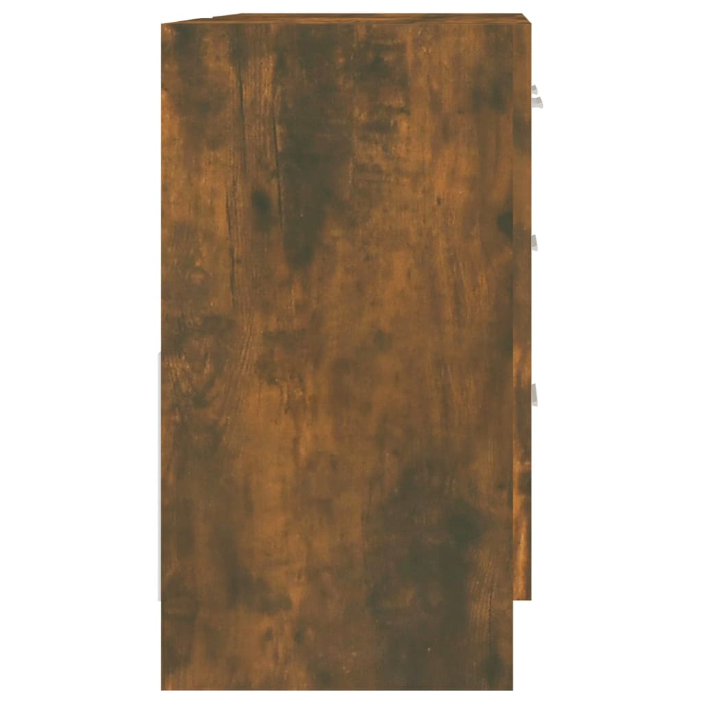 vidaXL Dulap de chiuvetă, stejar fumuriu, 63x30x54 cm, lemn prelucrat vidaXL Dulap de chiuvetă, stejar fumuriu, 63x30x54 cm, lemn prelucrat
