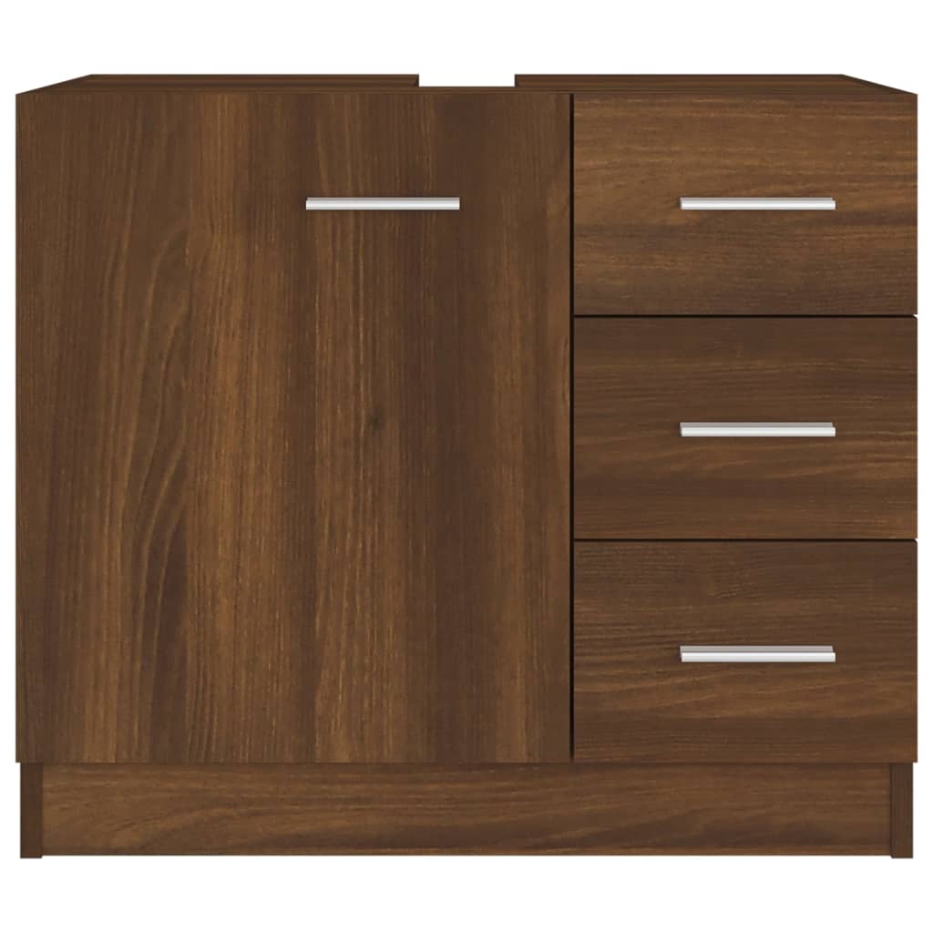 vidaXL Dulap de chiuvetă, stejar maro, 63x30x54 cm, lemn prelucrat vidaXL Dulap de chiuvetă, stejar maro, 63x30x54 cm, lemn prelucrat