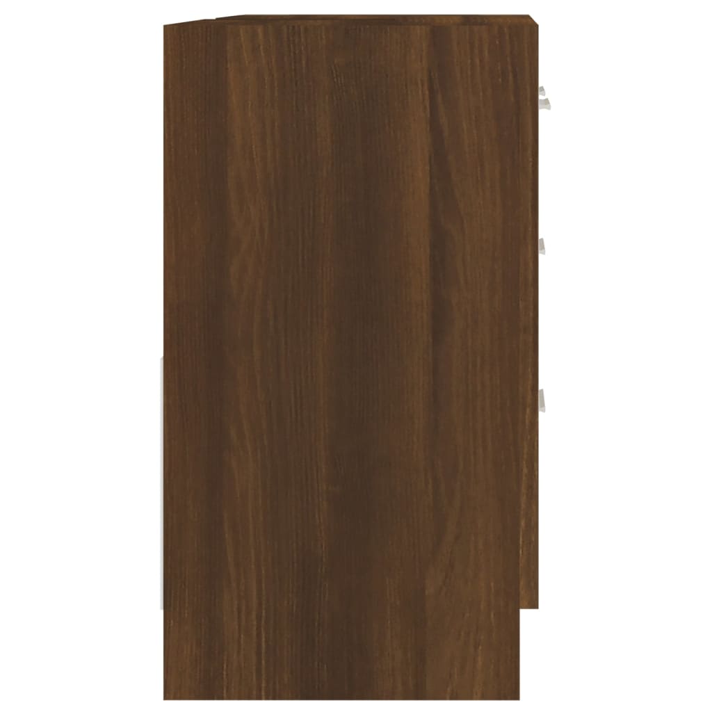 vidaXL Dulap de chiuvetă, stejar maro, 63x30x54 cm, lemn prelucrat vidaXL Dulap de chiuvetă, stejar maro, 63x30x54 cm, lemn prelucrat