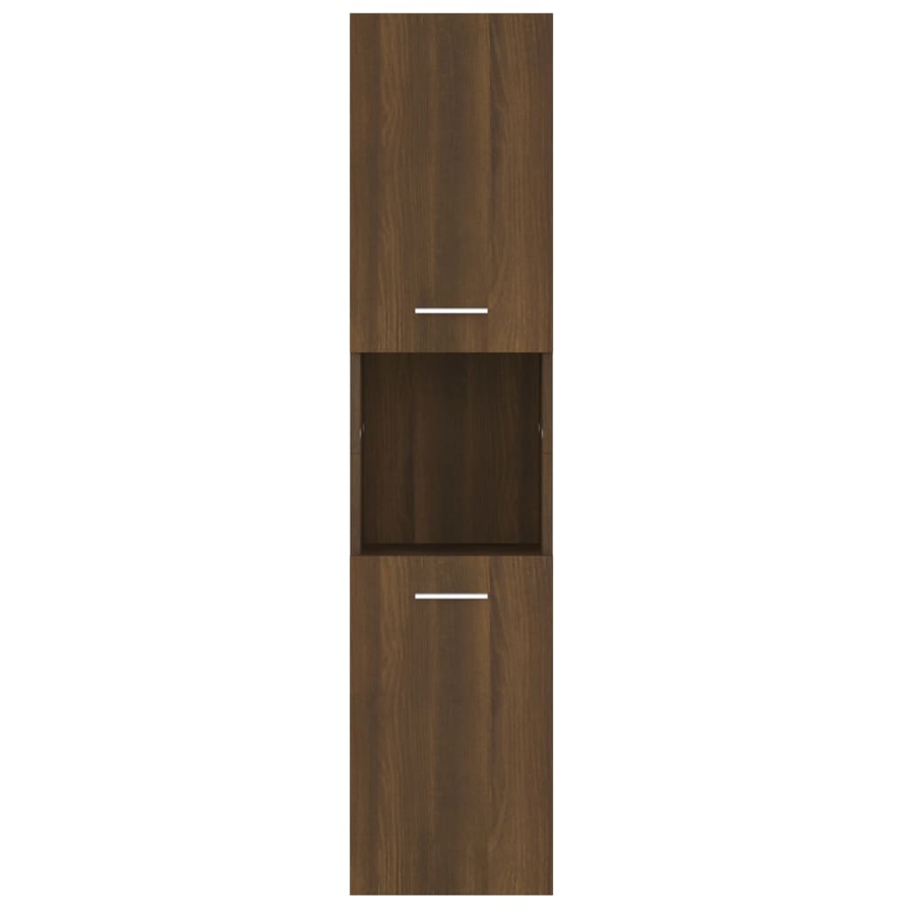 vidaXL Dulap de baie, stejar maro, 30x30x130 cm, lemn prelucrat vidaXL Dulap de baie, stejar maro, 30x30x130 cm, lemn prelucrat