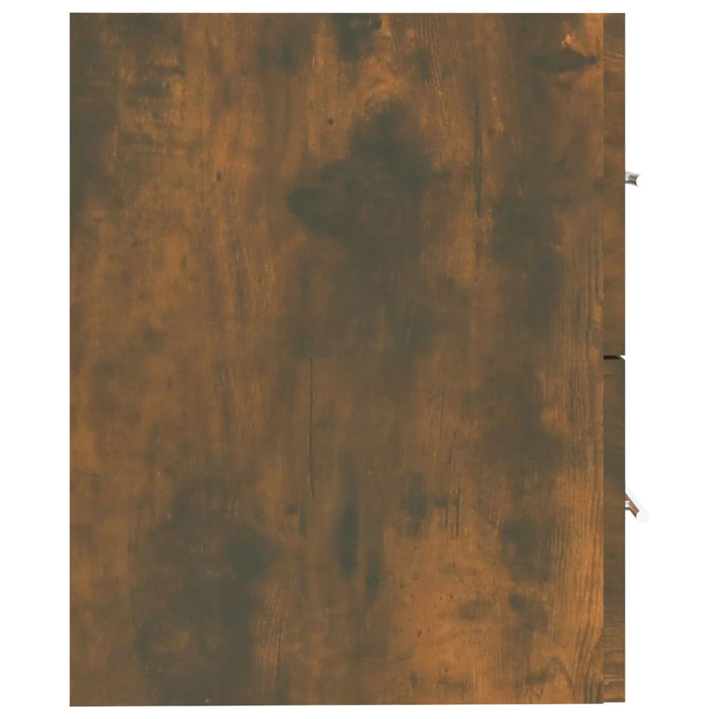 vidaXL Dulap chiuvetă, stejar fumuriu, 60x38,5x48 cm, lemn prelucrat vidaXL Dulap chiuvetă, stejar fumuriu, 60x38,5x48 cm, lemn prelucrat