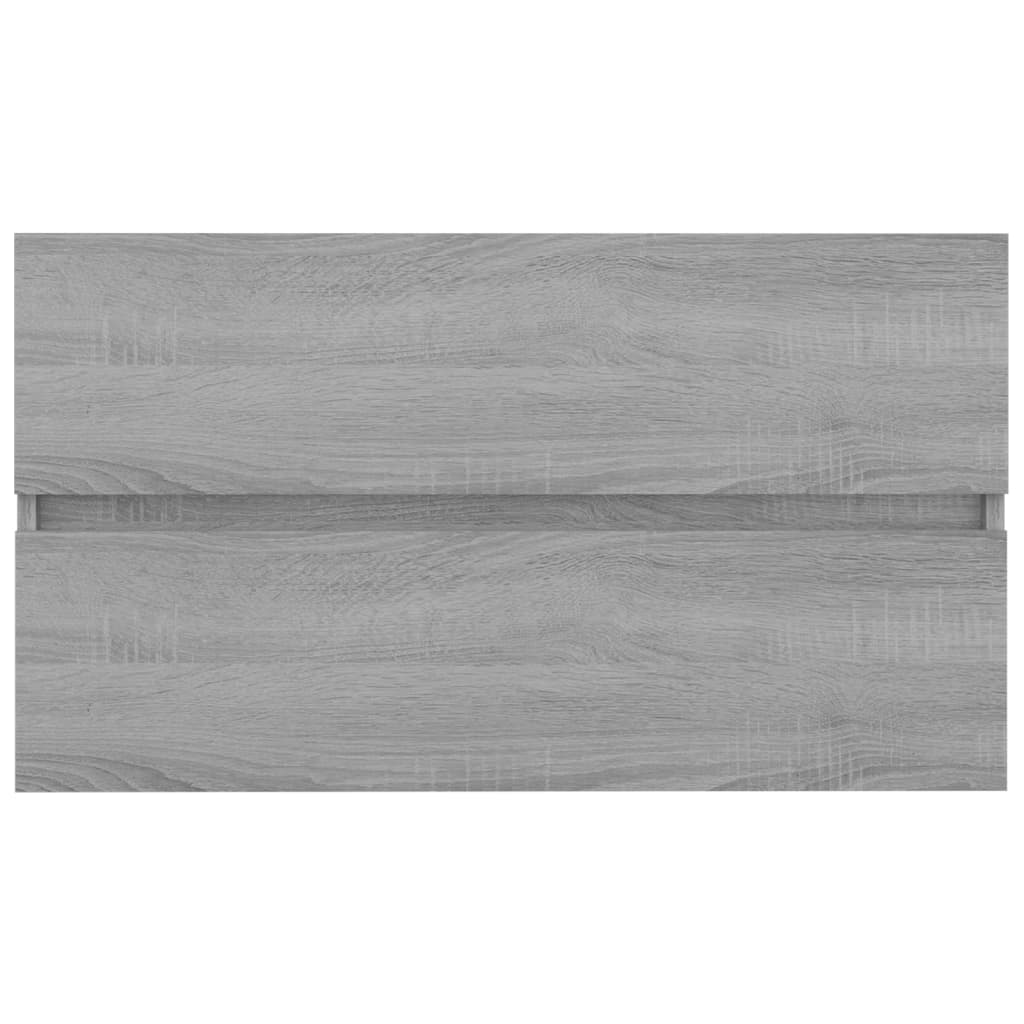 vidaXL Dulap chiuvetă, sonoma gri, 80x38,5x45 cm, lemn prelucrat