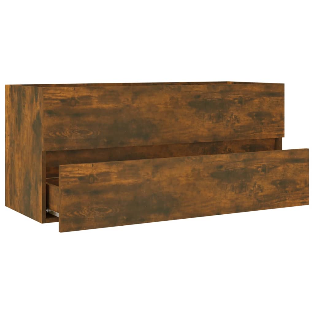 vidaXL Dulap chiuvetă, stejar fumuriu, 100x38,5x45 cm, lemn prelucrat
