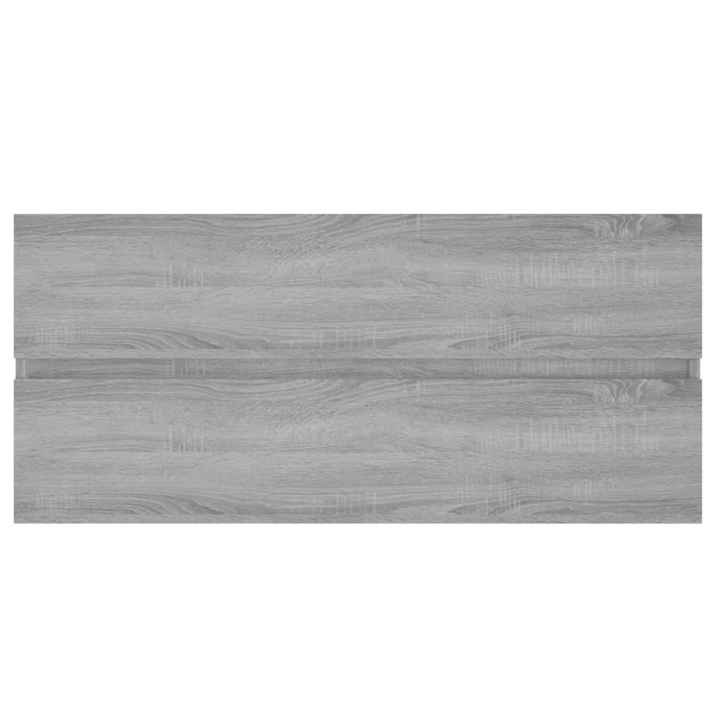 vidaXL Dulap de chiuvetă, sonoma gri, 100x38,5x45 cm, lemn prelucrat vidaXL Dulap de chiuvetă, sonoma gri, 100x38,5x45 cm, lemn prelucrat