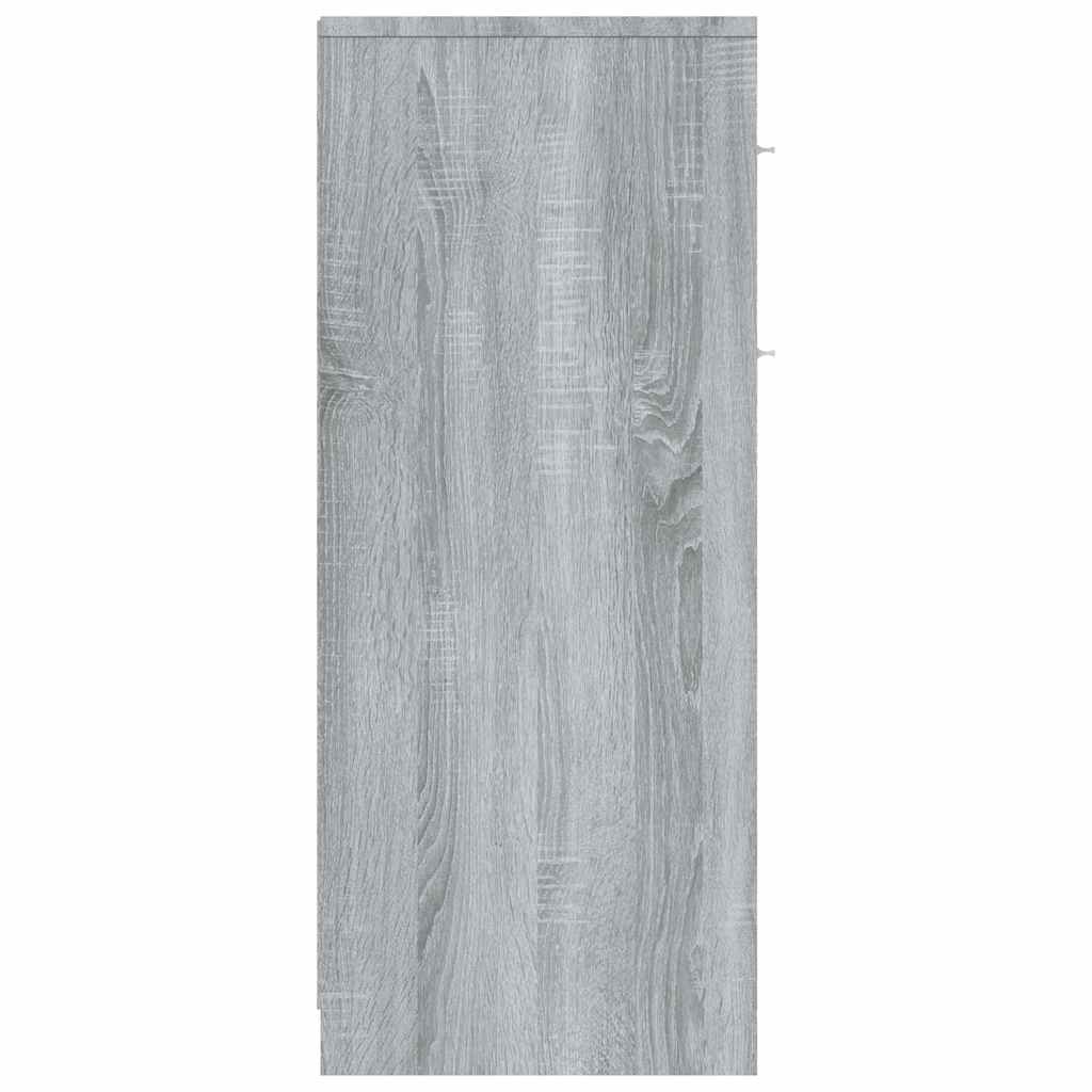 vidaXL Dulap de baie, sonoma gri, 60x33x80 cm, lemn prelucrat