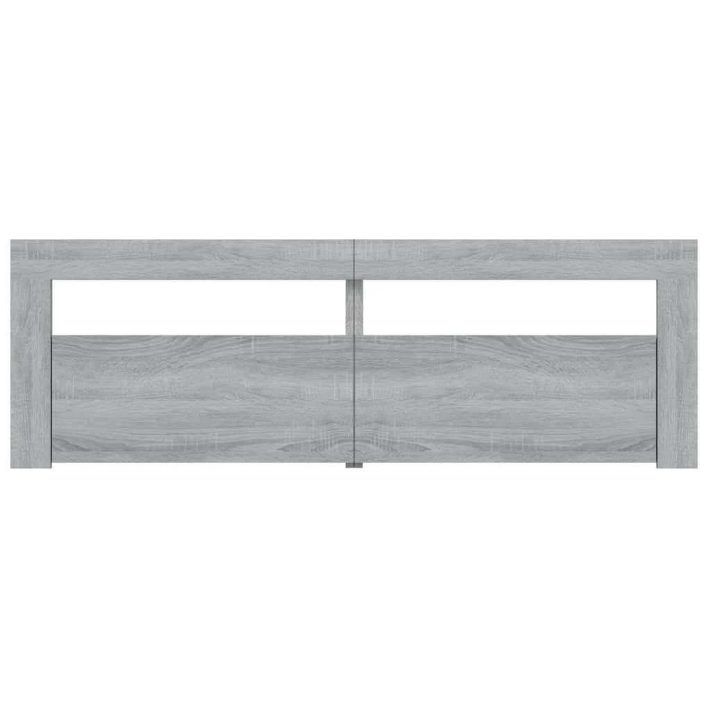 vidaXL Comodă TV cu lumini LED, gri sonoma, 120x35x40 cm vidaXL Comodă TV cu lumini LED, gri sonoma, 120x35x40 cm