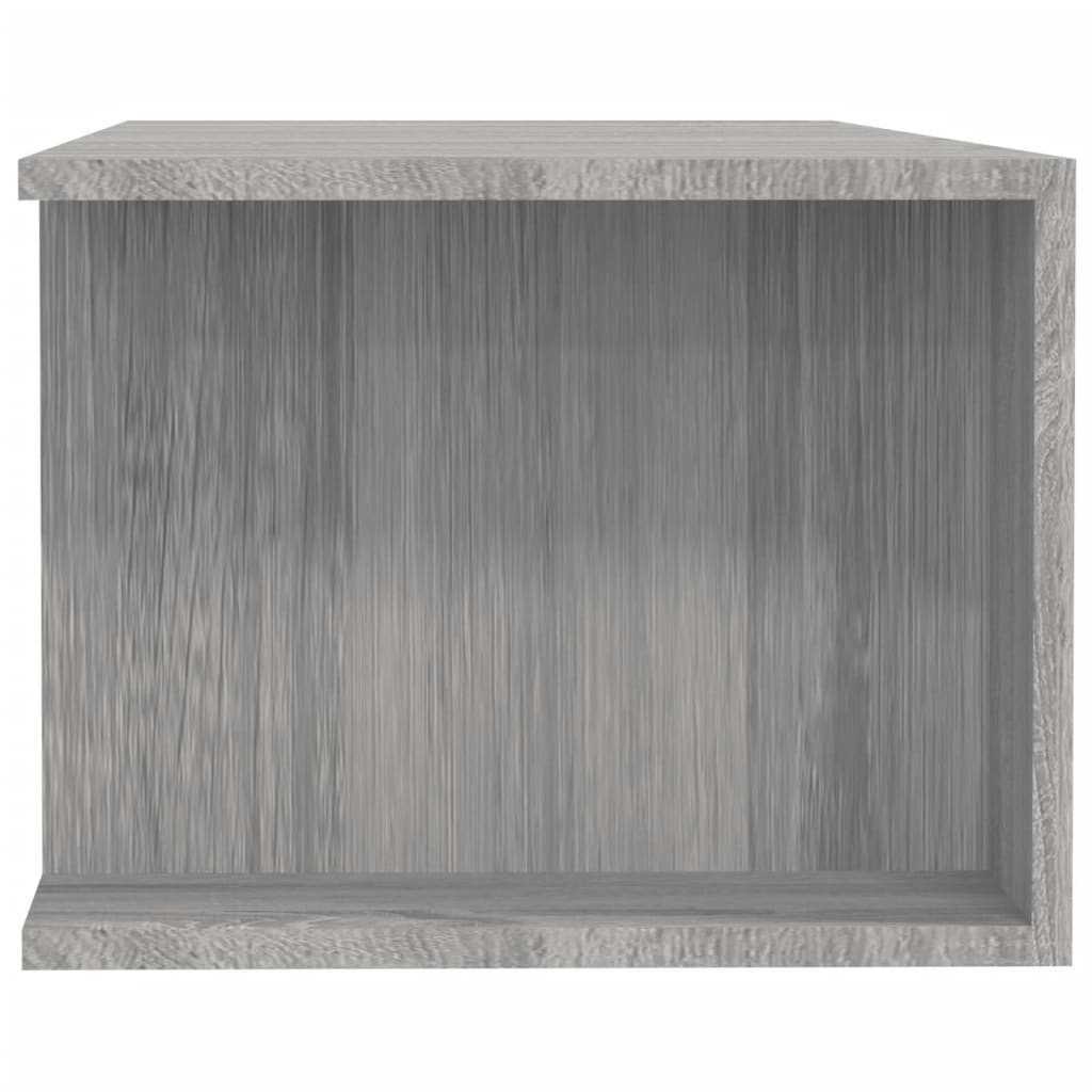 vidaXL Comodă TV cu lumini LED, gri sonoma, 135x39x30 cm vidaXL Comodă TV cu lumini LED, gri sonoma, 135x39x30 cm