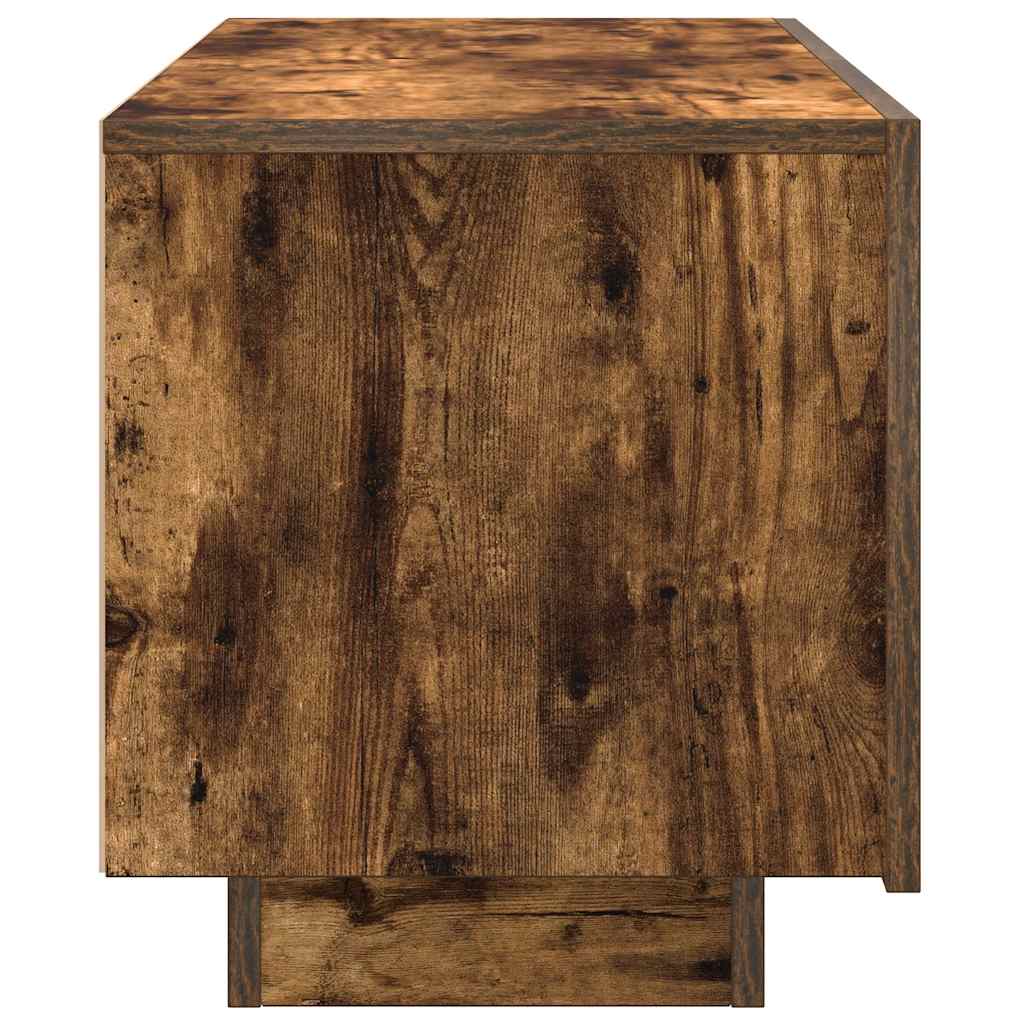vidaXL Comodă TV, stejar fumuriu, 100x35x40 cm, lemn prelucrat vidaXL Comodă TV, stejar fumuriu, 100x35x40 cm, lemn prelucrat