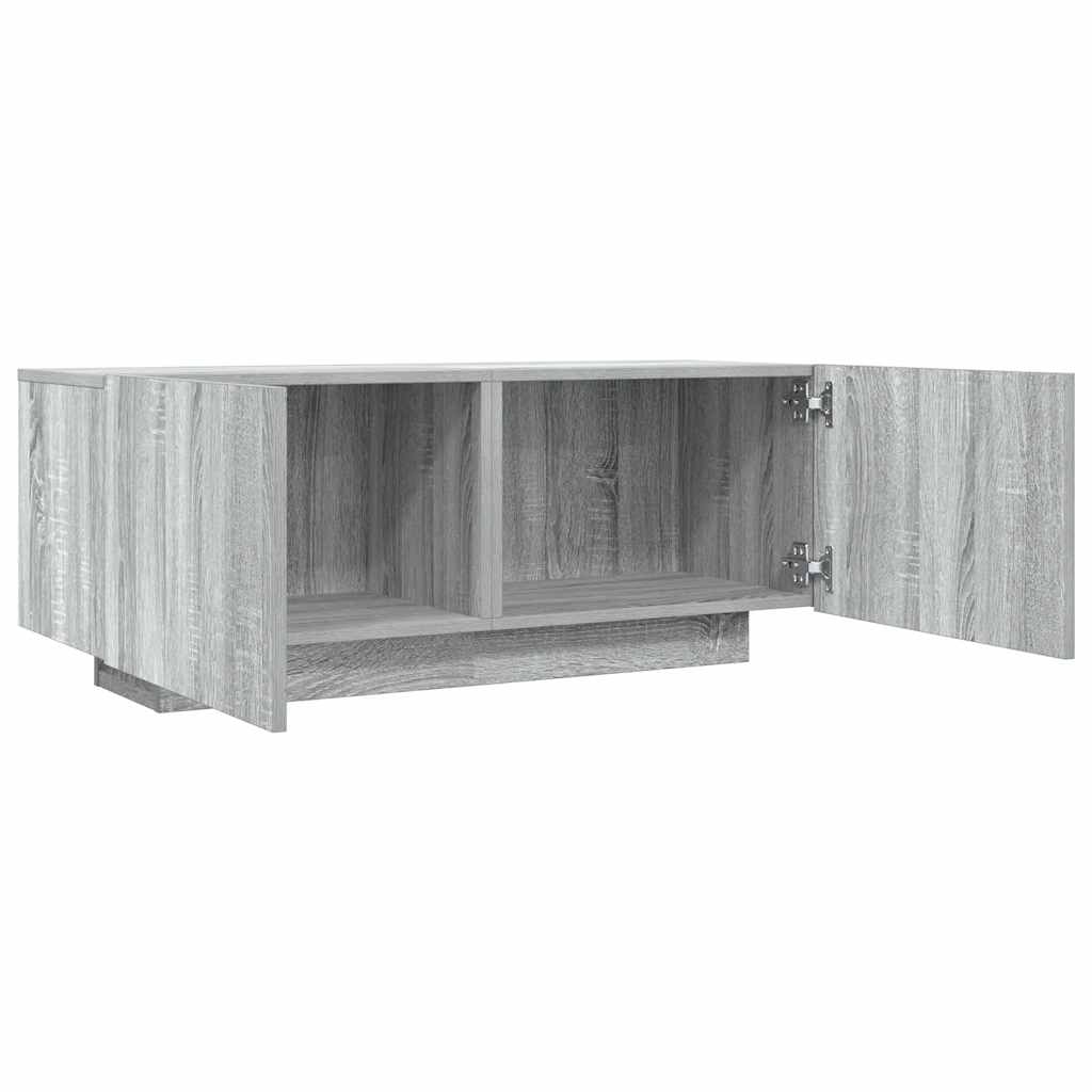 vidaXL Comodă TV, gri sonoma, 100x35x40 cm, lemn prelucrat
