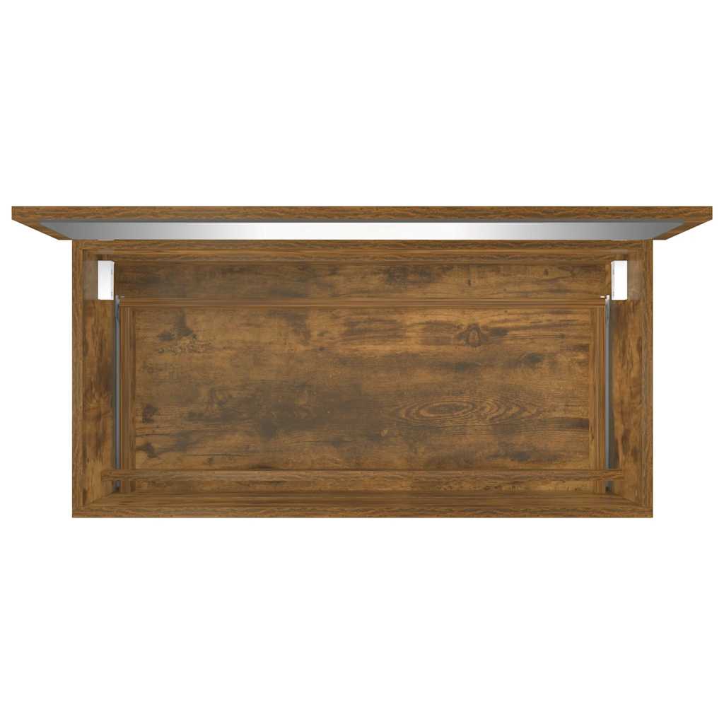 vidaXL Set mobilier de baie, 2 piese, stejar fumuriu, lemn prelucrat vidaXL Set mobilier de baie, 2 piese, stejar fumuriu, lemn prelucrat