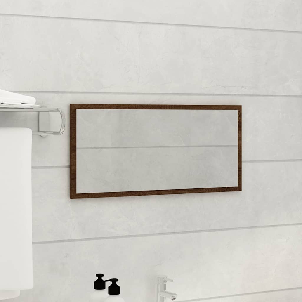 vidaXL Set mobilier de baie, 2 piese, stejar maro, lemn prelucrat vidaXL Set mobilier de baie, 2 piese, stejar maro, lemn prelucrat
