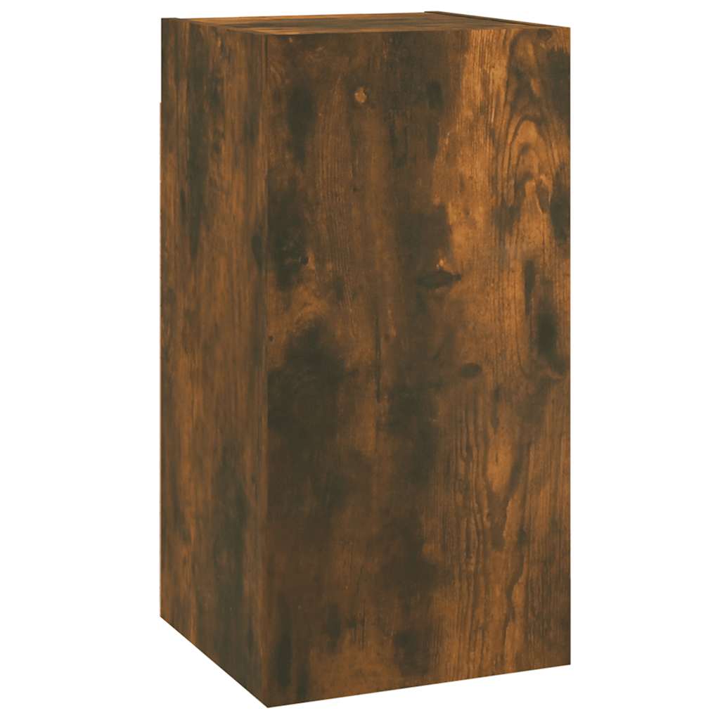vidaXL Comode TV, 2 buc., stejar fumuriu, 30,5x30x60 cm lemn prelucrat