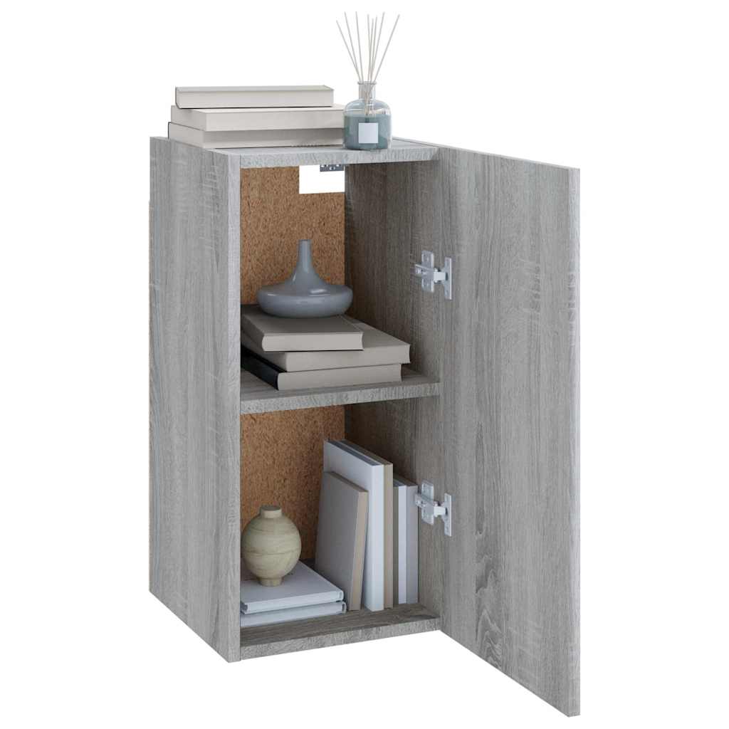 vidaXL Comodă TV, gri sonoma, 30,5x30x60 cm, lemn prelucrat vidaXL Comodă TV, gri sonoma, 30,5x30x60 cm, lemn prelucrat