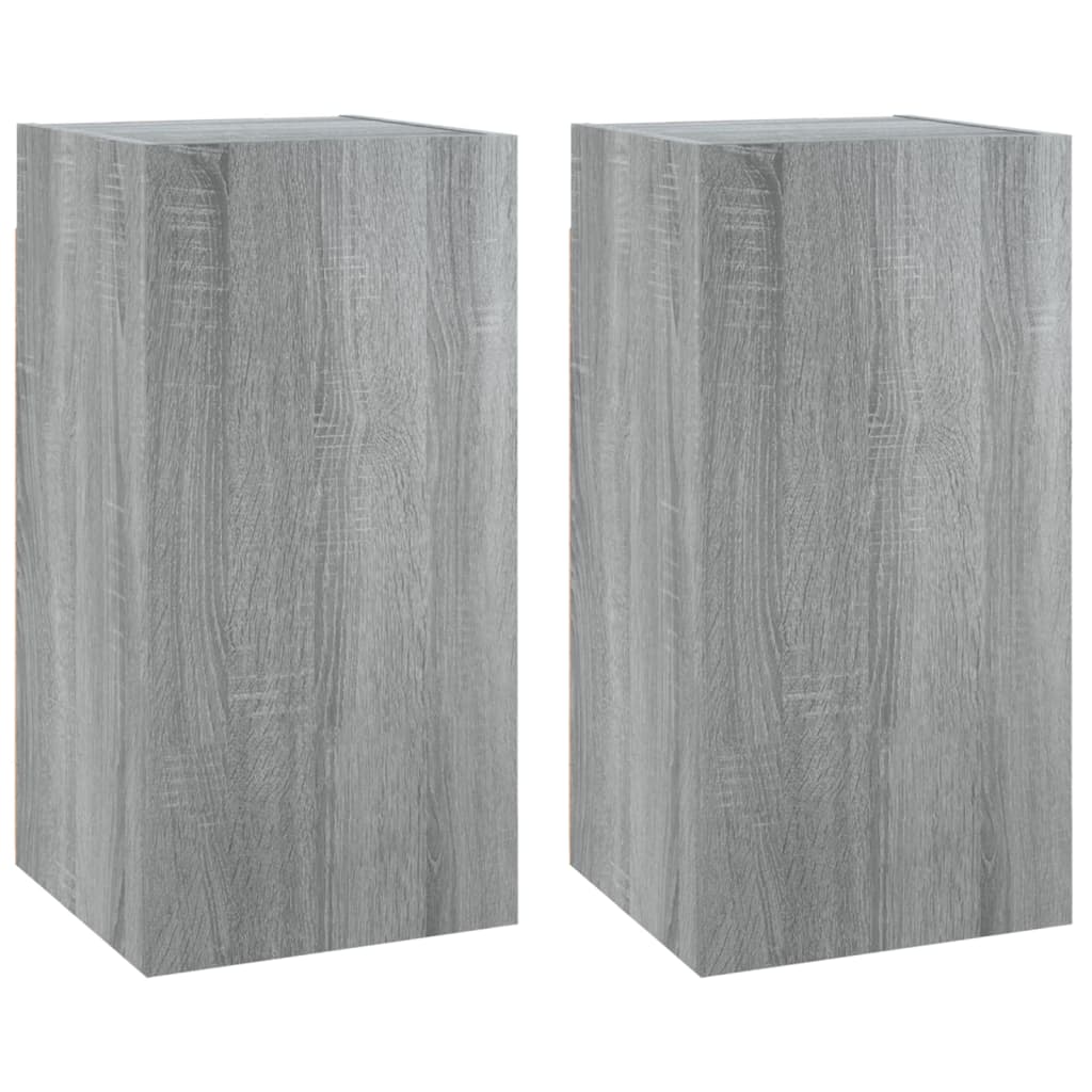 vidaXL Comode TV, 2 buc., gri sonoma, 30,5x30x60 cm, lemn prelucrat