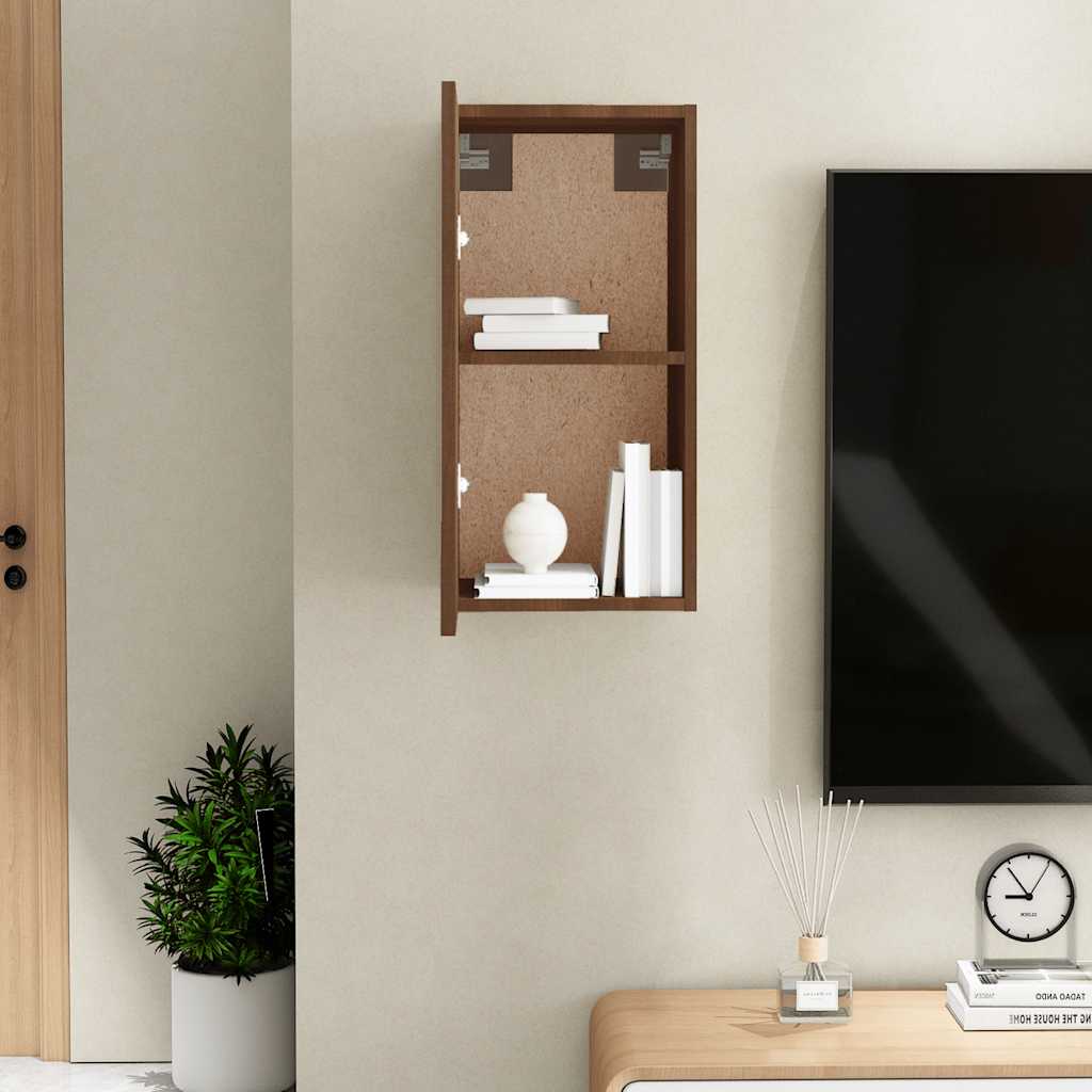 vidaXL Comodă TV, stejar maro, 30,5x30x60 cm, lemn prelucrat