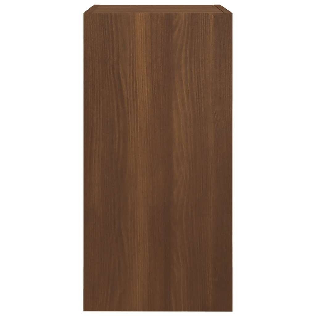 vidaXL Dulapuri TV, 2 buc., stejar maro, 30,5x30x60 cm, lemn prelucrat