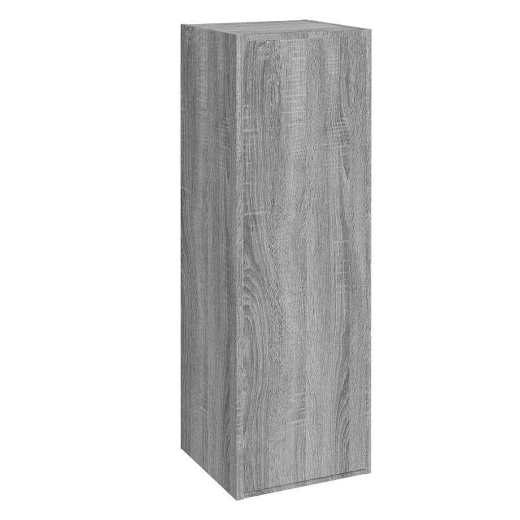 vidaXL Comodă TV, gri sonoma, 30,5x30x90 cm, lemn prelucrat vidaXL Comodă TV, gri sonoma, 30,5x30x90 cm, lemn prelucrat