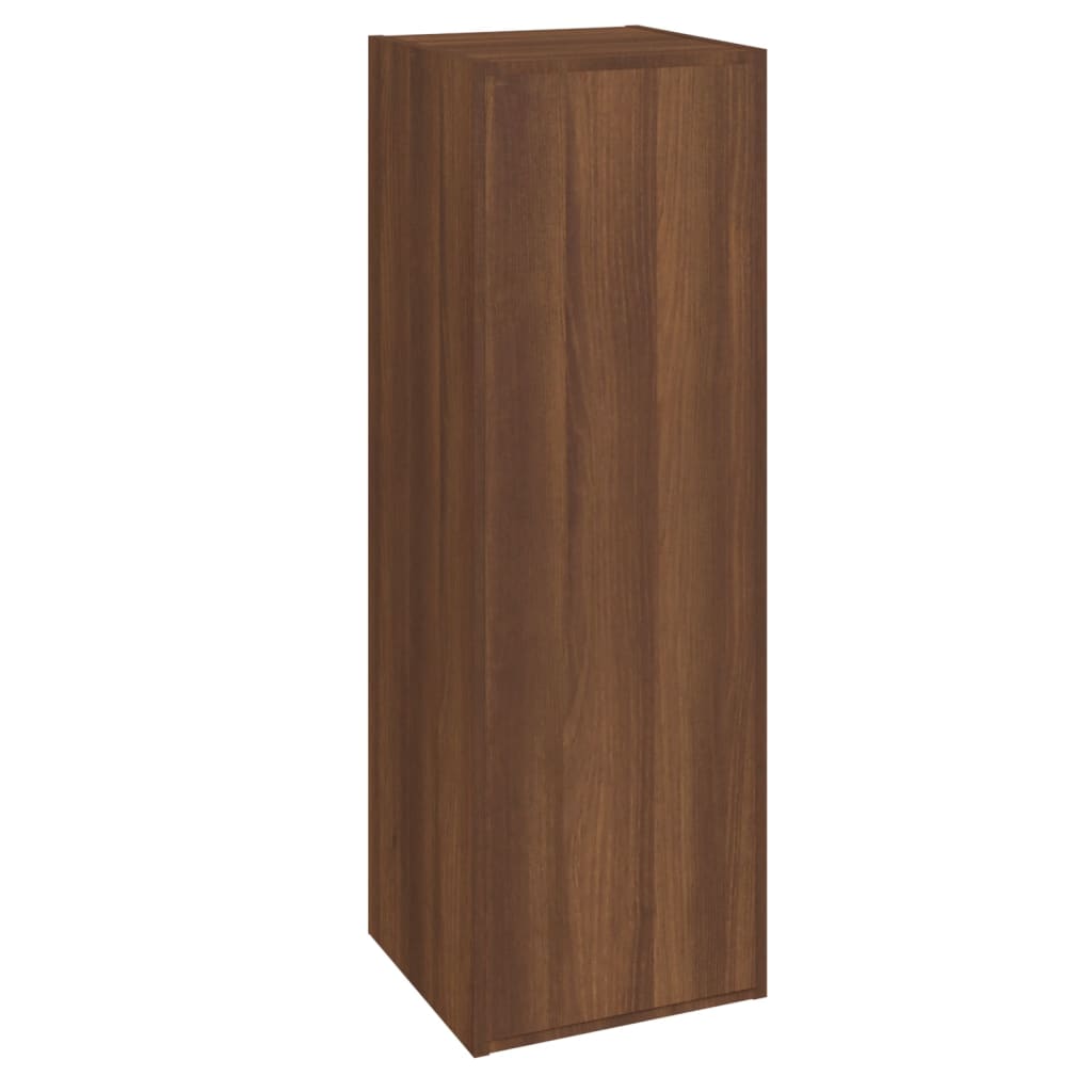 vidaXL Comode TV, 2 buc., stejar maro, 30,5x30x90 cm lemn prelucrat