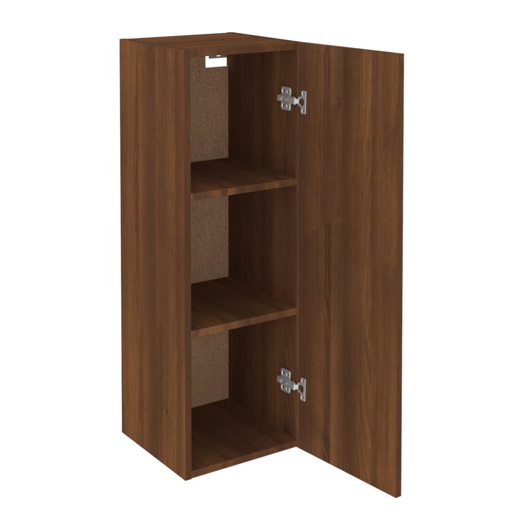 vidaXL Comode TV, 2 buc., stejar maro, 30,5x30x90 cm lemn prelucrat
