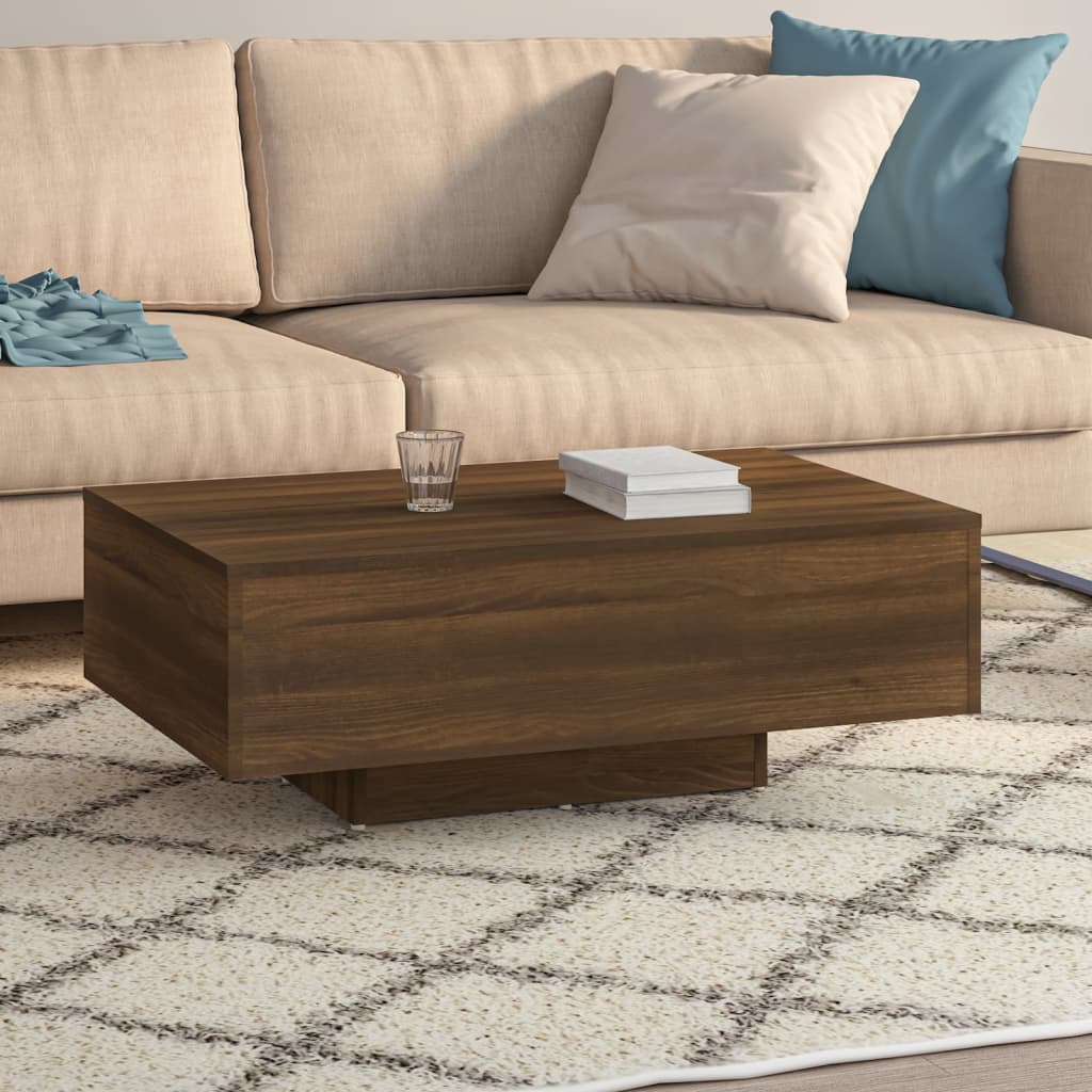 vidaXL Măsuță de cafea, stejar maro, 85x55x31 cm, lemn prelucrat vidaXL Măsuță de cafea, stejar maro, 85x55x31 cm, lemn prelucrat