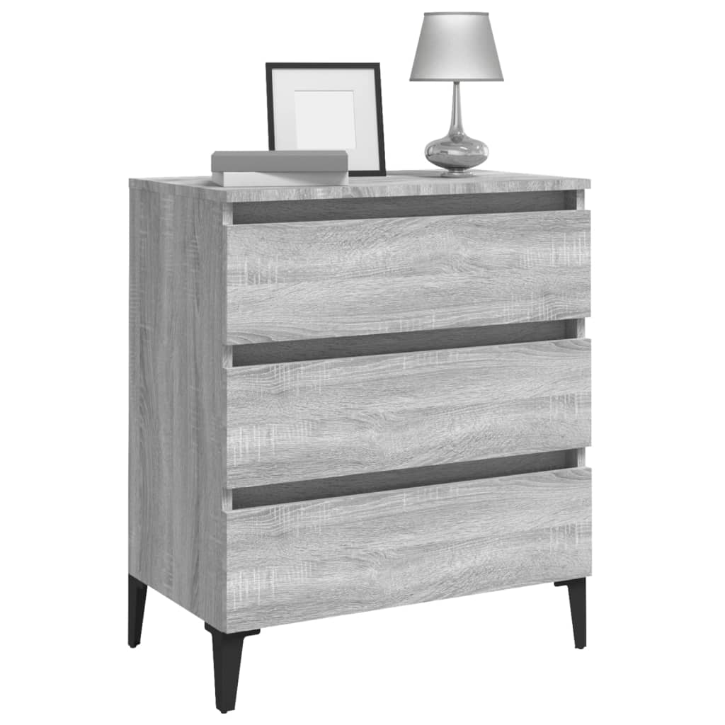vidaXL Dulap, sonoma gri, 60x35x69 cm, lemn compozit