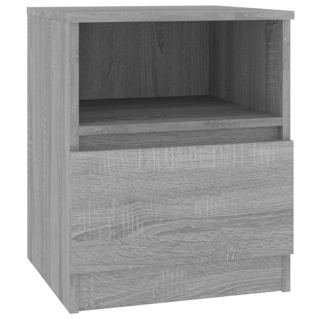 vidaXL Noptiere, 2 buc., gri sonoma, 40x40x50 cm, lemn compozit