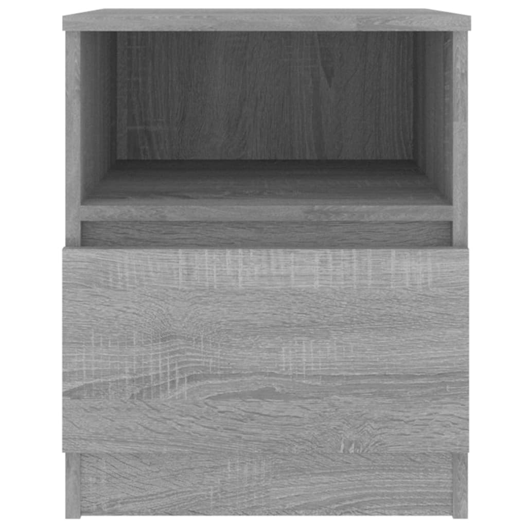 vidaXL Noptiere, 2 buc., gri sonoma, 40x40x50 cm, lemn compozit