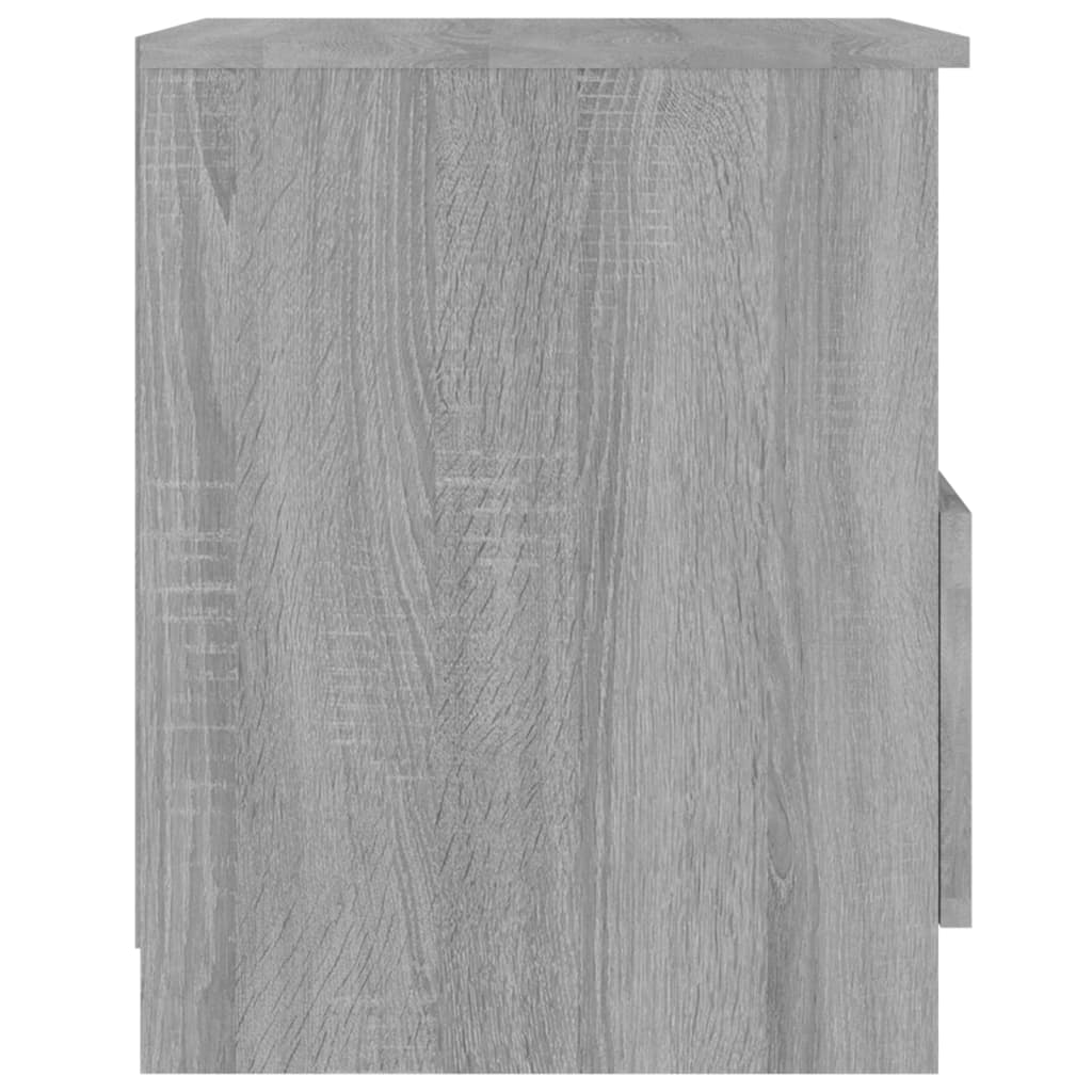 vidaXL Noptiere, 2 buc., gri sonoma, 40x40x50 cm, lemn compozit
