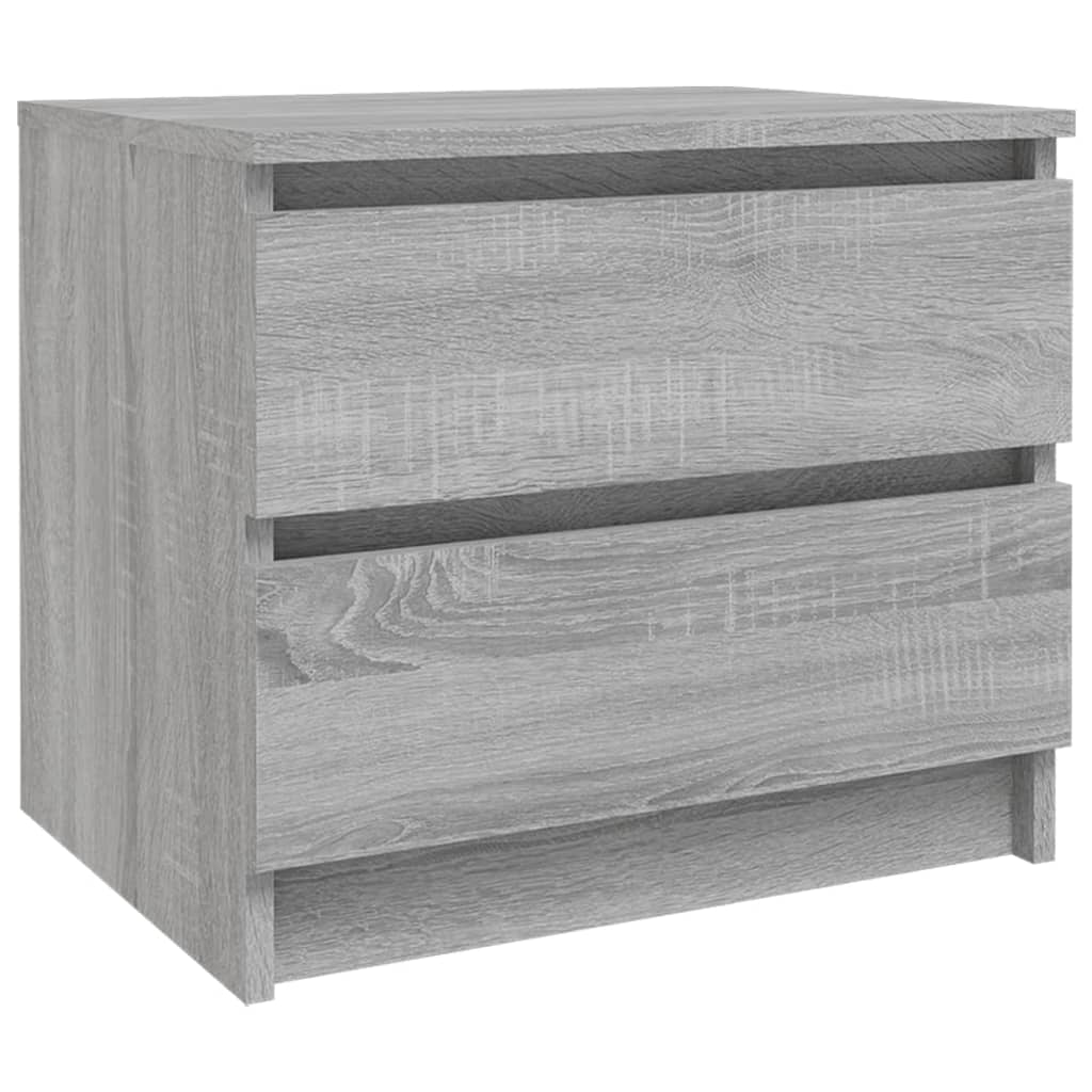 vidaXL Noptiere, 2 buc., gri sonoma, 50x39x43,5 cm, lemn prelucrat vidaXL Noptiere, 2 buc., gri sonoma, 50x39x43,5 cm, lemn prelucrat