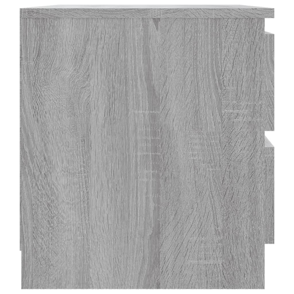 vidaXL Noptiere, 2 buc., gri sonoma, 50x39x43,5 cm, lemn prelucrat vidaXL Noptiere, 2 buc., gri sonoma, 50x39x43,5 cm, lemn prelucrat