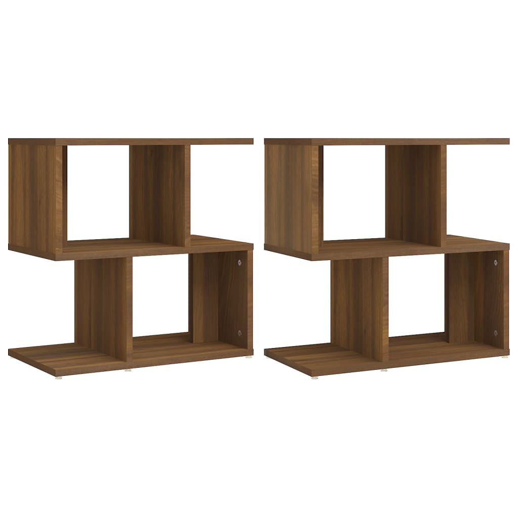 vidaXL Noptiere, 2 buc., stejar maro, 50x30x51,5 cm, lemn prelucrat vidaXL Noptiere, 2 buc., stejar maro, 50x30x51,5 cm, lemn prelucrat