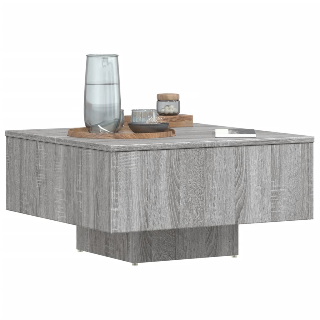 vidaXL Măsuță de cafea, gri sonoma, 60x60x31,5 cm, lemn prelucrat vidaXL Măsuță de cafea, gri sonoma, 60x60x31,5 cm, lemn prelucrat