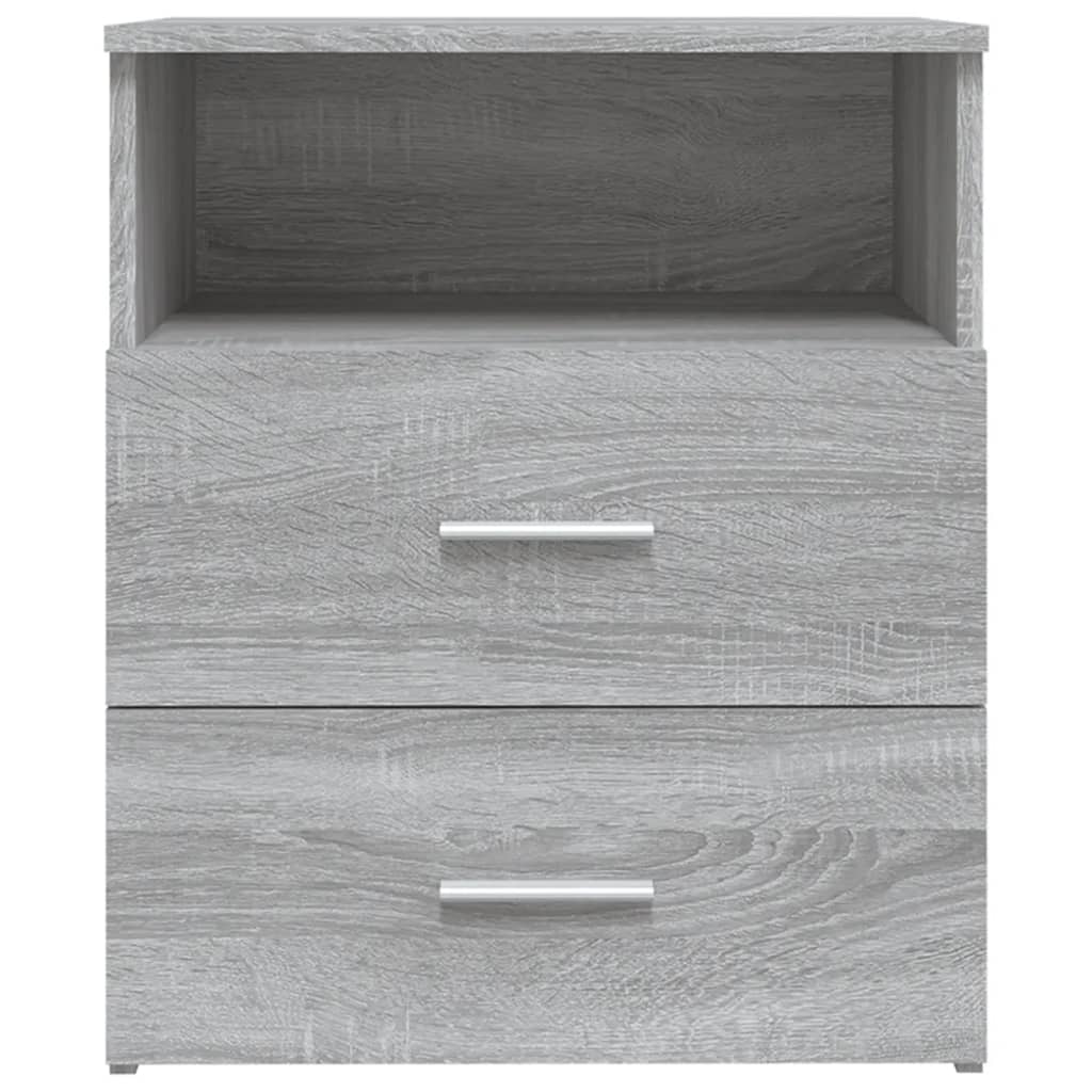 vidaXL Noptiere, 2 buc., gri sonoma, 50x32x60 cm vidaXL Noptiere, 2 buc., gri sonoma, 50x32x60 cm