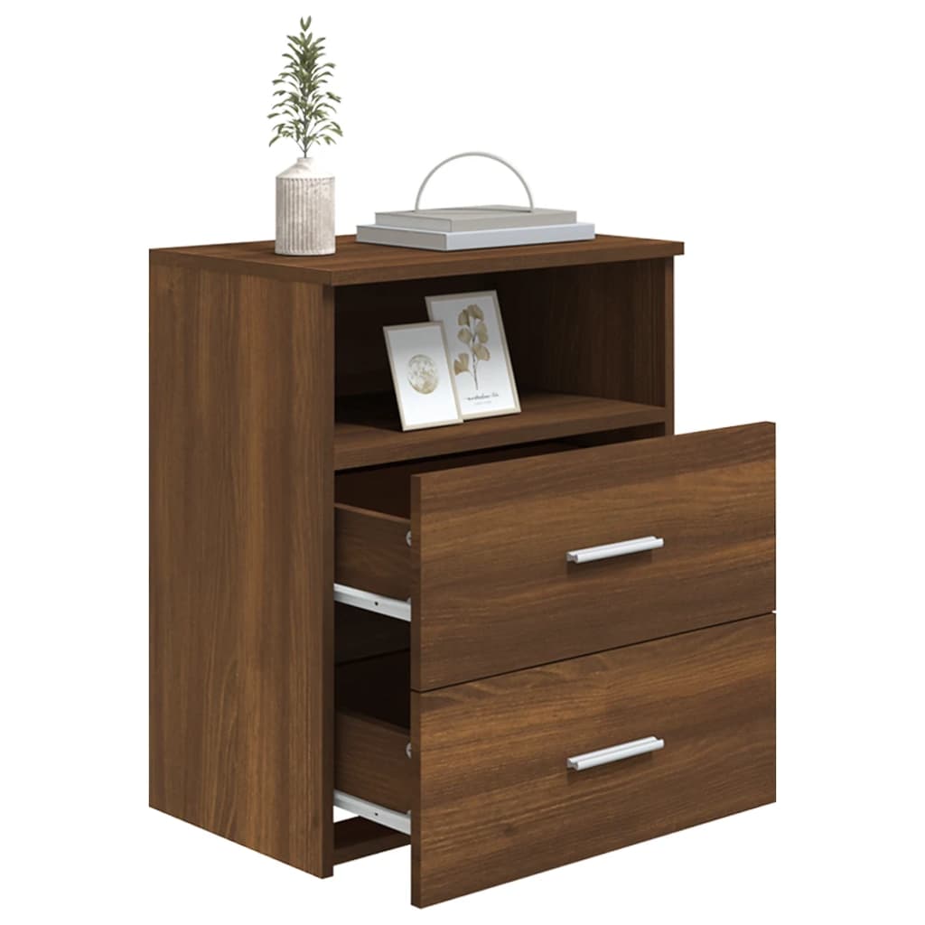 vidaXL Noptiere, 2 buc., stejar maro, 50x32x60 cm vidaXL Noptiere, 2 buc., stejar maro, 50x32x60 cm